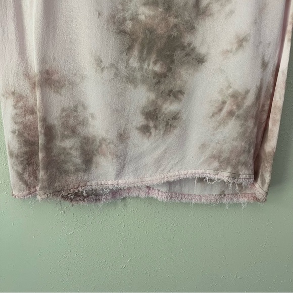 Enza Costa Viscose Light Pink Tie Dye Like Blouse Size 1 (Small) - Picture 3 of 8